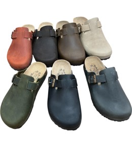 Ciabatte Le Bormine Pelle Ingrassata